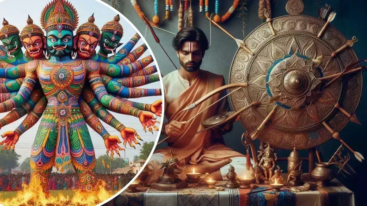 Dussehra पर आज इस विधि से करें शस्त्र पूजा Dussehra पर आज इस विधि से करें शस्त्र पूजा