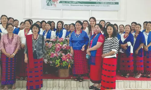 Mokokchung: महिलाओं से सामाजिक विकास, संरक्षण का नेतृत्व करने का आग्रह Mokokchung: महिलाओं से सामाजिक विकास, संरक्षण का नेतृत्व करने का आग्रह