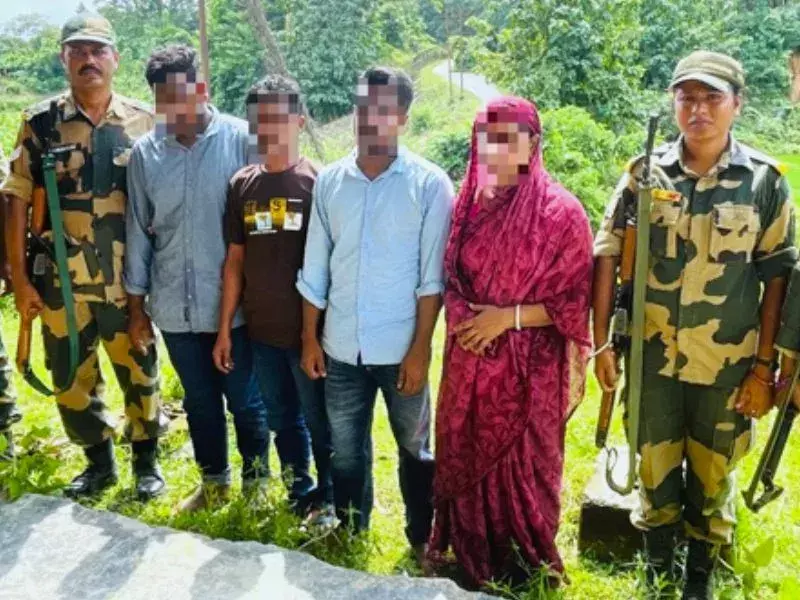 BSF ने त्रिपुरा में 7 बांग्लादेशी नागरिकों को पकड़ा