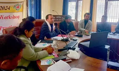 Lahaul-स्पीति के काजा में एक दिवसीय सुरक्षित निर्माण अभ्यास कार्यशाला Lahaul-स्पीति के काजा में एक दिवसीय सुरक्षित निर्माण अभ्यास कार्यशाला