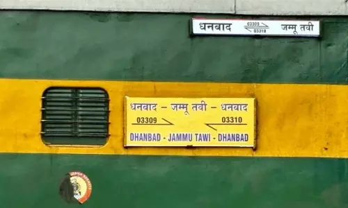 Dhanbad-Jammu के बीच नई एसी ट्रेन सेवा शुरू Dhanbad-Jammu के बीच नई एसी ट्रेन सेवा शुरू