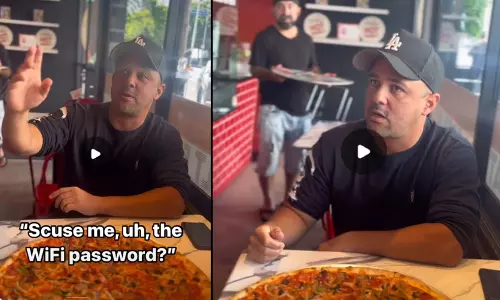 Pizza शॉप पर ग्राहक ने पूछा वाई-फाई का पासवर्ड, फिर जो हुआ... Pizza शॉप पर ग्राहक ने पूछा वाई-फाई का पासवर्ड, फिर जो हुआ...