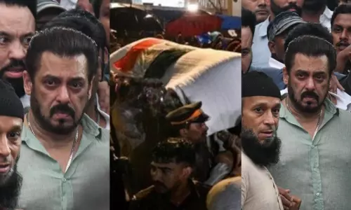 Salman Khan भारी सुरक्षा के बीच बाबा सिद्दीकी को अंतिम विदाई देने पहुंचे