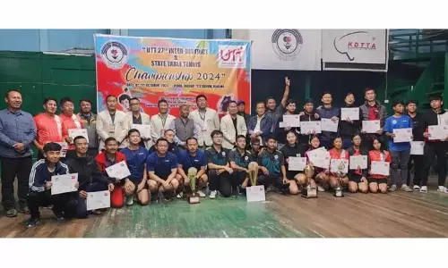 Nagaland : यूटीटी 27वीं अंतर-जिला और राज्य टीटी चैंपियनशिप समाप्त Nagaland : यूटीटी 27वीं अंतर-जिला और राज्य टीटी चैंपियनशिप समाप्त
