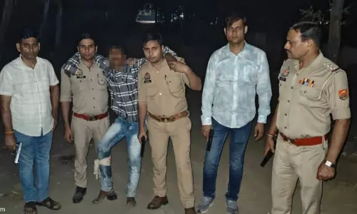 नाबालिग बच्ची के साथ दुष्कर्म, आरोपी मुठभेड़ में गोली लगने के बाद हुआ गिरफ्तार