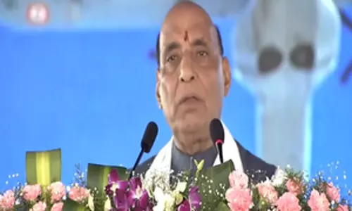 राजनाथ सिंह ने Telangana में नौसेना के वीएलएफ स्टेशन की आधारशिला रखी