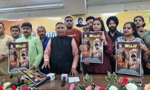 Jammu: सत शर्मा ने जारी किया ‘इंसाफ’ फिल्म का पोस्टर