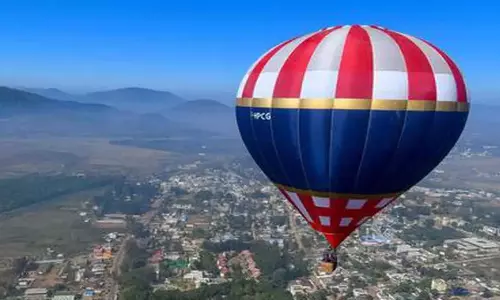Araku क्षेत्र में पर्यटन को बढ़ावा देने के लिए हॉट एयर बैलून आकर्षण Araku क्षेत्र में पर्यटन को बढ़ावा देने के लिए हॉट एयर बैलून आकर्षण