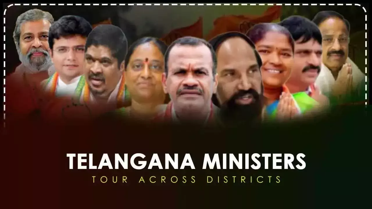 Telangana के मंत्री आज जिलों का दौरा करेंगे