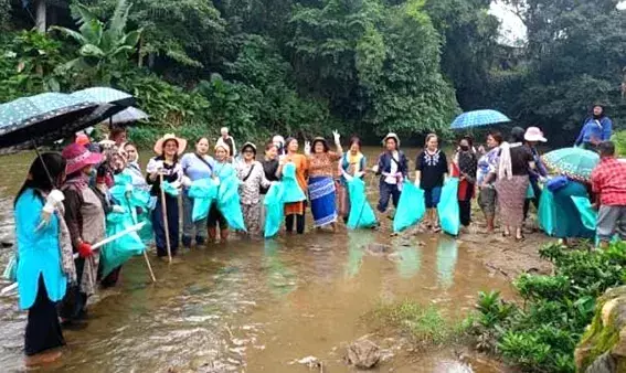 बसर में River सफाई और जल संरक्षण कार्यक्रम जारी