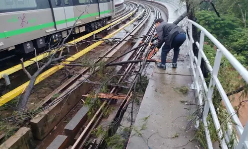 Bengaluru Metro की पर्पल लाइन पर सेवाएं कुछ समय के लिए बाधित रहीं