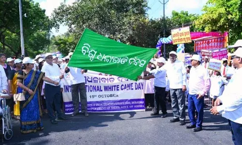 शहर में सफेद बेंत सुरक्षा दिवस मनाया गया शहर में सफेद बेंत सुरक्षा दिवस मनाया गया