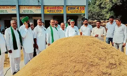 Haryana : बीकेयू ने नायब सिंह सैनी से धान के एमएसपी में बढ़ोतरी का चुनावी वादा पूरा करने को कहा Haryana : बीकेयू ने नायब सिंह सैनी से धान के एमएसपी में बढ़ोतरी का चुनावी वादा पूरा करने को कहा