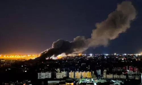 Israel ने पांच दिनों में पहली बार बेरूत के दक्षिणी उपनगरों पर हमला किया