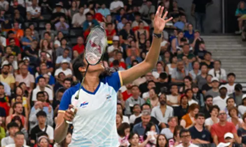 Denmark Open: सिंधु दूसरे दौर में पहुंचीं; ट्रीसा-गायत्री, सुमित-सिक्की बाहर Denmark Open: सिंधु दूसरे दौर में पहुंचीं; ट्रीसा-गायत्री, सुमित-सिक्की बाहर