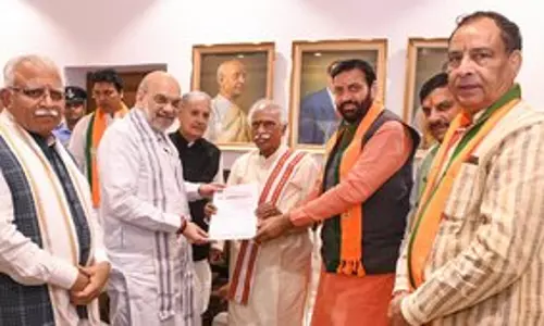 नायब सिंह सैनी ने Haryana में भाजपा सरकार बनाने का दावा पेश किया