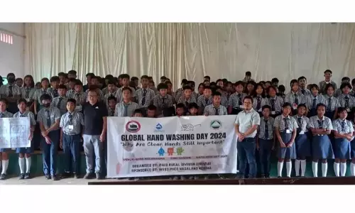 Nagaland : स्कूलों में वैश्विक हाथ धुलाई दिवस मनाया गया