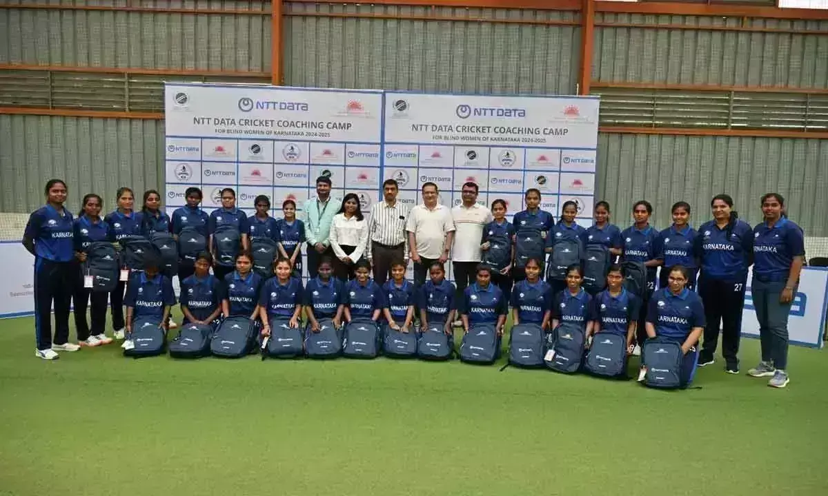 NTT डेटा ने कर्नाटक और तमिलनाडु की 100 दृष्टिबाधित महिला क्रिकेटरों को सहायता प्रदान की NTT डेटा ने कर्नाटक और तमिलनाडु की 100 दृष्टिबाधित महिला क्रिकेटरों को सहायता प्रदान की