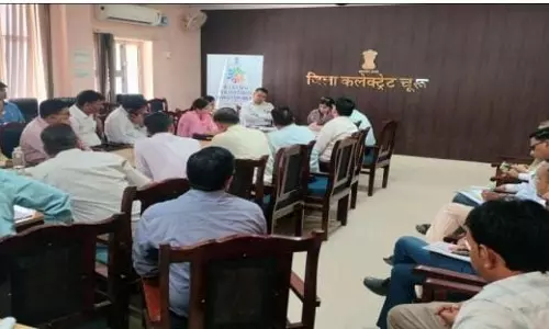 Churu: जिला कलेक्टर अभिषेक सुराणा ने दिए समुचित पालन के निर्देश Churu: जिला कलेक्टर अभिषेक सुराणा ने दिए समुचित पालन के निर्देश