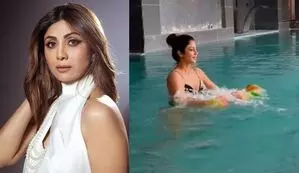 पूल के अंदर Shilpa Shetty ने की एक्सरसाइज