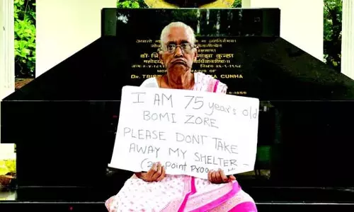 Sanguem की 75 वर्षीय महिला उत्पीड़न के खिलाफ भूख हड़ताल पर Sanguem की 75 वर्षीय महिला उत्पीड़न के खिलाफ भूख हड़ताल पर