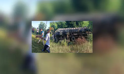 जंगली जानवरों को ले जा रहा ट्रक पलटा, हादसे के बाद भागे मगरमच्छ, फिर...