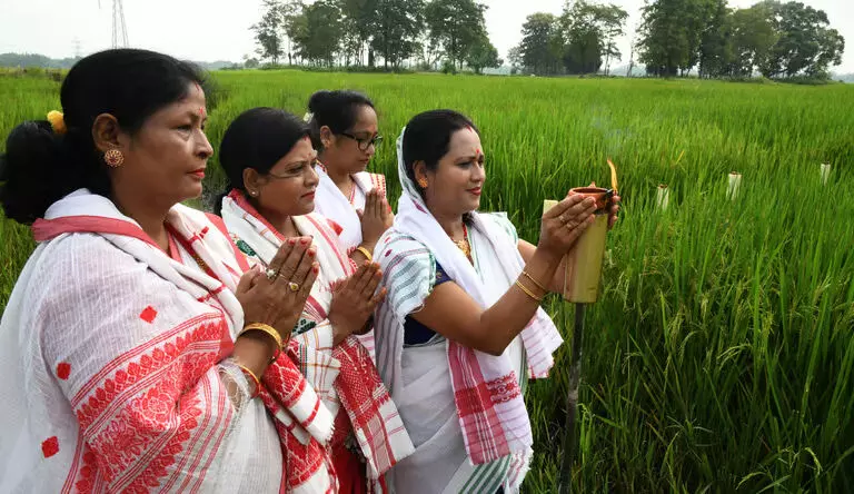 Assam : डेमो में मनाया गया काति बिहू