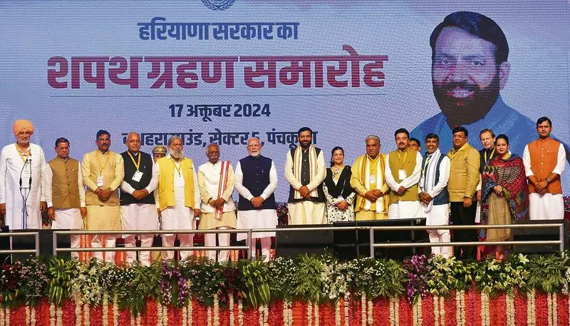 Haryana : नया मंत्रिमंडल ओबीसी को पांच, ब्राह्मण, दलित और जाट को दो-दो पद