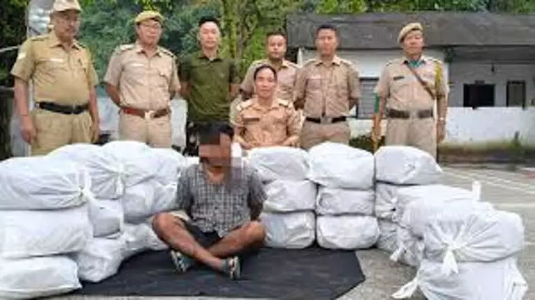 Arunachal : भालुकपोंग पुलिस ने 150 किलोग्राम गांजा जब्त