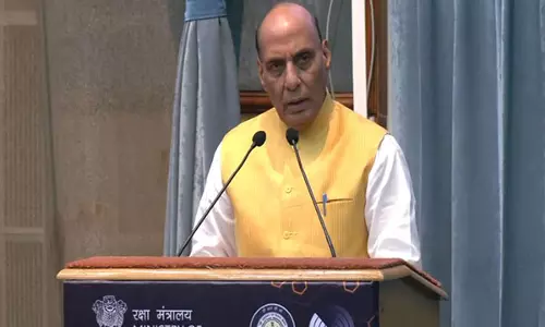 रक्षा क्षेत्र में भागीदारी में निजी क्षेत्र की अगुआई का समय आ गया है: Rajnath Singh रक्षा क्षेत्र में भागीदारी में निजी क्षेत्र की अगुआई का समय आ गया है: Rajnath Singh