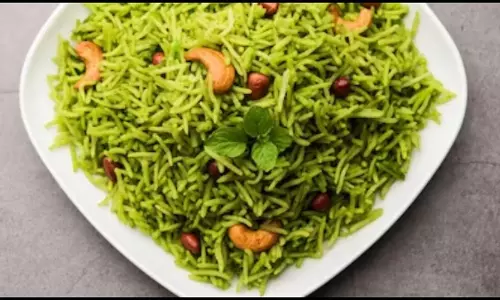 Palak पुलाव रेसिपी ट्राई करे