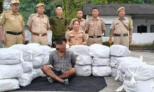 Arunachal : भालुकपोंग पुलिस ने 150 किलोग्राम गांजा जब्त