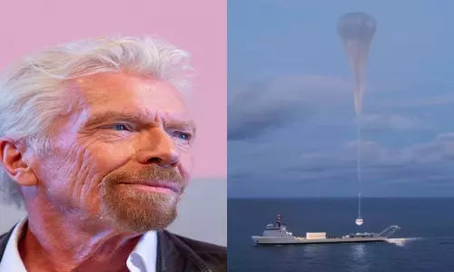 दुनिया का पहला मानवयुक्त अंतरिक्ष गुब्बारा: Richard Branson पृथ्वी के किनारे तक उड़ान के सह-पायलट होंगे