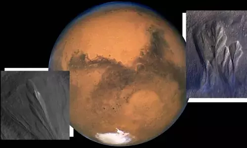 मंगल ग्रह पर सुरक्षात्मक बर्फ के नीचे Alien जीवन छिपे होने की सम्भावना मंगल ग्रह पर सुरक्षात्मक बर्फ के नीचे Alien जीवन छिपे होने की सम्भावना