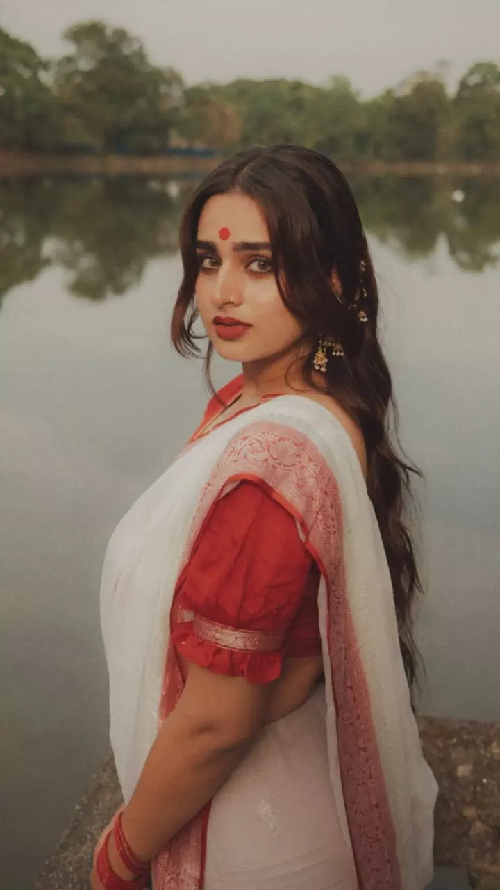 साड़ी में खूबसूरत लगी आयशा खान