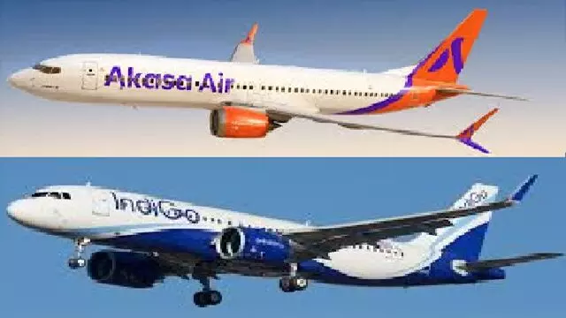 भारत में IndiGo और अकासा की 10 उड़ानों को बम से उड़ाने की धमकी मिली