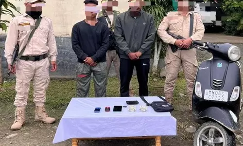 Manipur Police ने प्रतिबंधित संगठन केसीपी (पीडब्लूजी समूह) के दो सदस्यों को गिरफ्तार किया