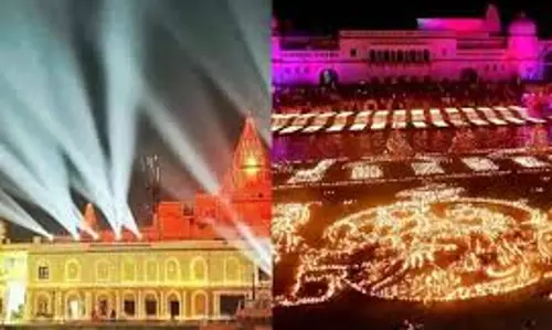 Ayodhya: योगी सरकार दीपोत्सव के दौरान भव्य ड्रोन शो करायेगी Ayodhya: योगी सरकार दीपोत्सव के दौरान भव्य ड्रोन शो करायेगी