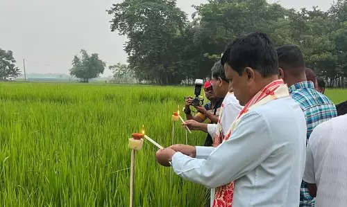 Assam : धुबरी जिला कृषि कार्यालय ने मधुसोलमारी गांव में काति बिहू मनाया