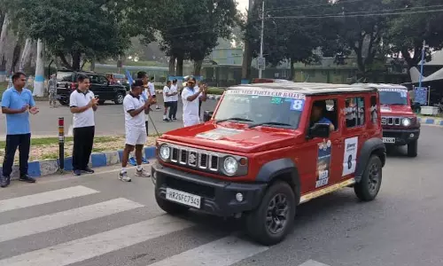 युवाओं के लिए भारतीय वायु सेना द्वारा वायू वीर विजेटा कार रैली