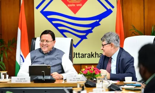 उत्तराखंड CM ने नीति आयोग के उपाध्यक्ष के साथ बैठक की, राज्य से संबंधित मुद्दों पर चर्चा की