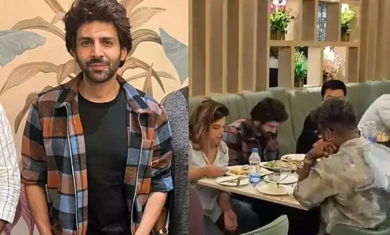 Kartik Aaryan ने पिस्ता हाउस में हैदराबादी खाने का लुत्फ़ उठाया