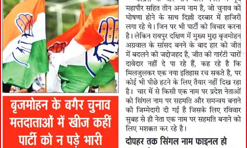 कांग्रेस में नाम को लेकर घमासान, रायपुर दक्षिण के चार-चार दावेदार