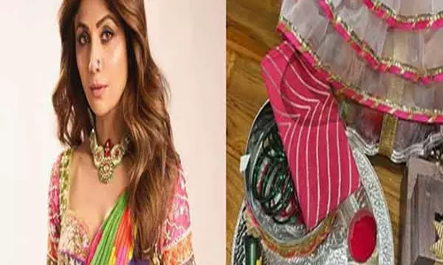 Shilpa Shetty ने करवा चौथ पर अपनी पारंपरिक सरगी की झलक दिखाई