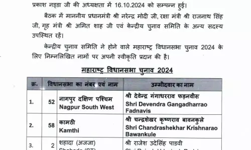 महाराष्ट्र विधानसभा चुनाव 2024, बीजेपी की पहली लिस्ट आई महाराष्ट्र विधानसभा चुनाव 2024, बीजेपी की पहली लिस्ट आई