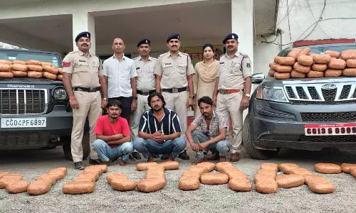 रायपुर: नेशनल हाईवे में नाकेबंदी, गांजा तस्करी करते आरोपी पकड़ाए रंगेहाथ