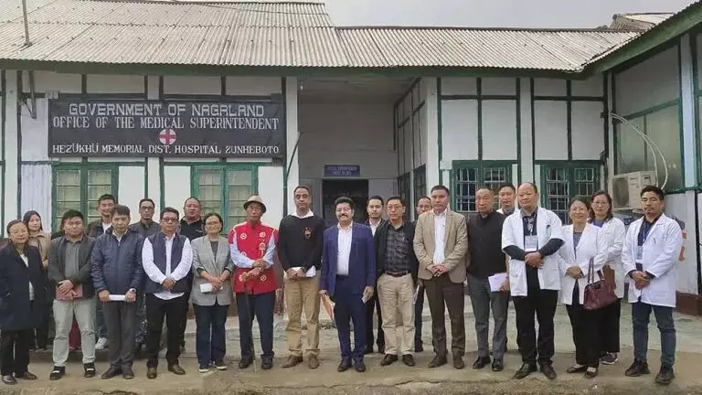 Nagaland : स्वास्थ्य एवं परिवार कल्याण आयुक्त ने डीएच जुन्हेबोटो पर काम का निरीक्षण किया