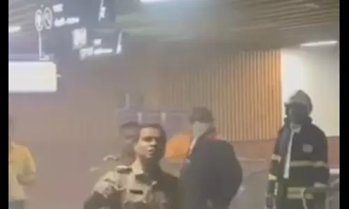 मंडई मेट्रो स्टेशन में आगजनी की घटना