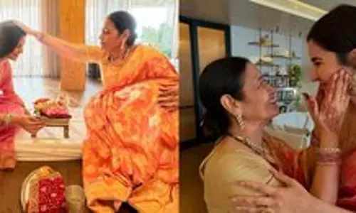 Katrina Kaif  करवा चौथ पर बनीं आदर्श बहू