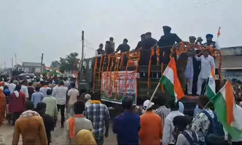 शहीद उमेश कुमार साहू को नम आंखों से दी गई अंतिम विदाई